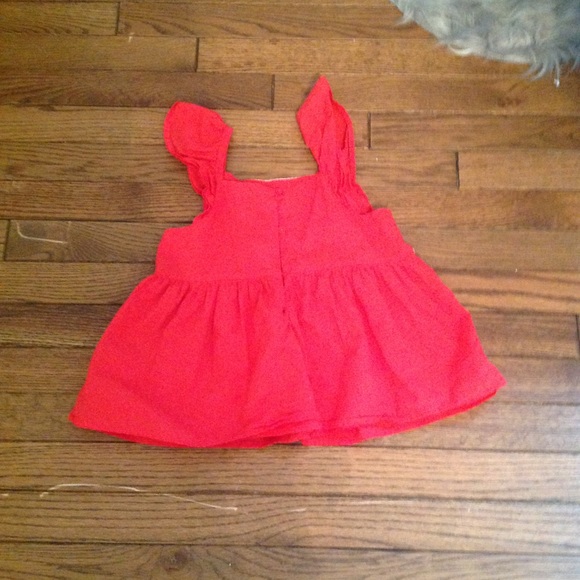 Gap Kids Red Embroidered Top - Picture 2 of 4